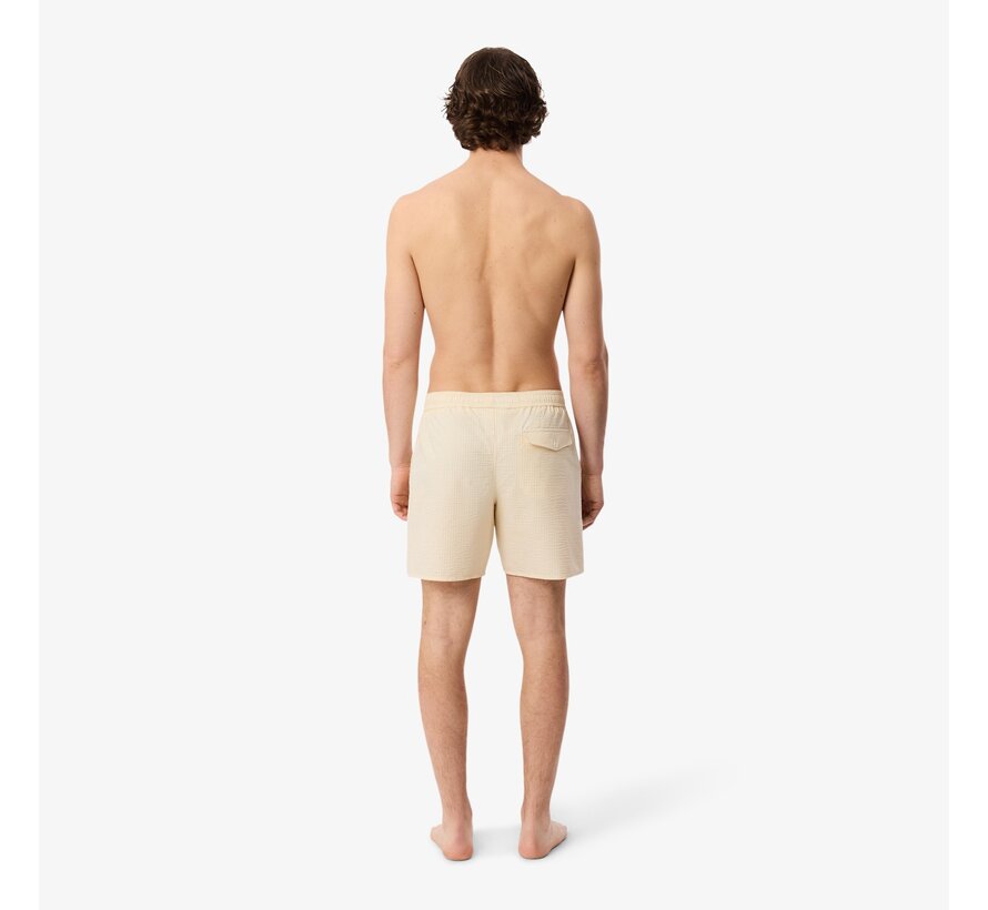 Lacoste Zwemshort Streep Geel (MH9089 - 1IY)