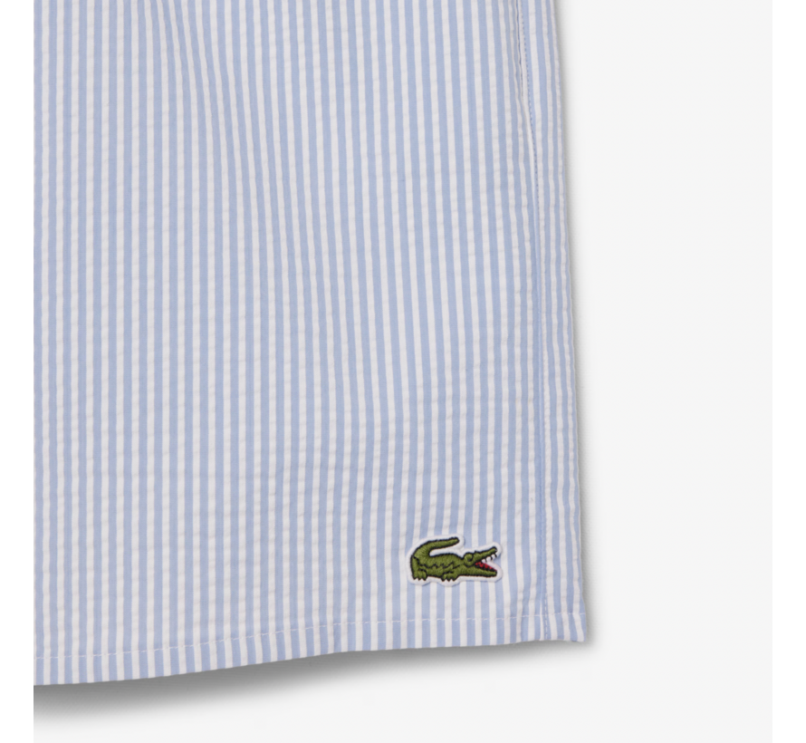 Lacoste Zwemshort Streep Blauw (MH9089 - 7PM)