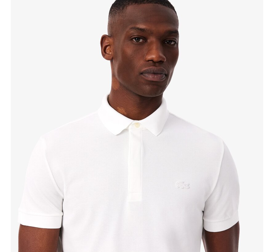 Lacoste Polo Regular Fit Paris Stretch Pique Wit (PH5522 - 001)