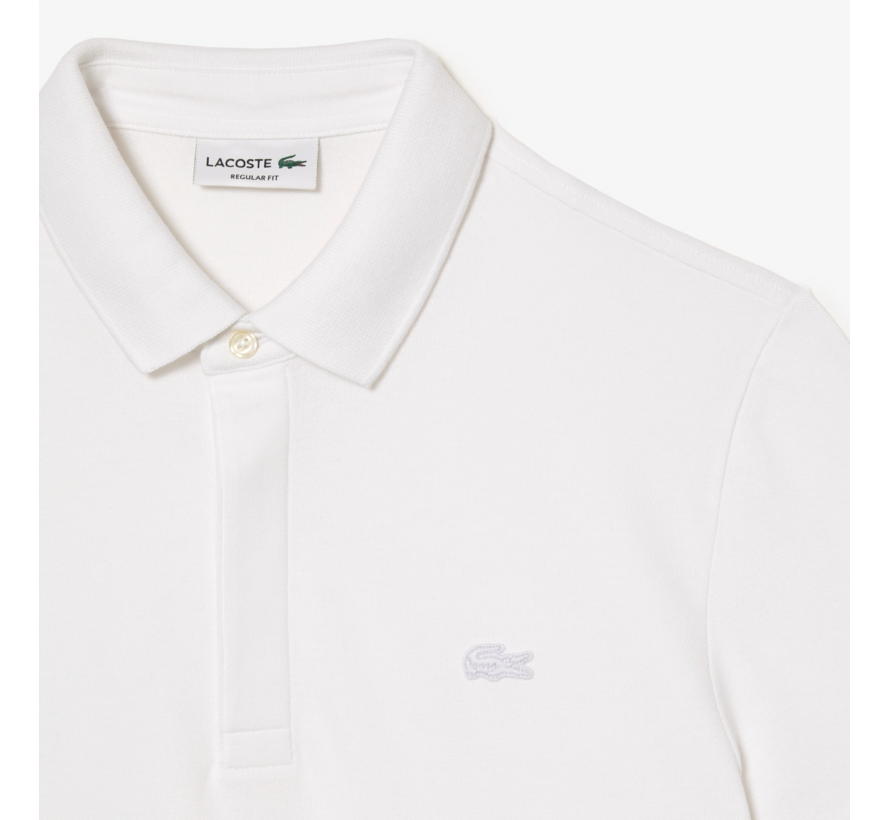 Lacoste Polo Regular Fit Paris Stretch Pique Wit (PH5522 - 001)