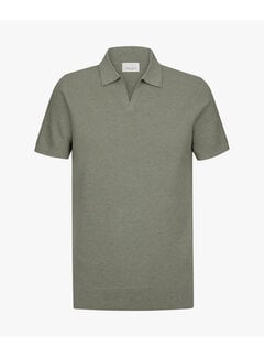 Profuomo Profuomo Polo Luxury Basic Open Mid Green (PPXD10009D)