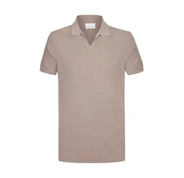 Profuomo Polo Luxury Basic Open Mid Brown (PPXD10009E)