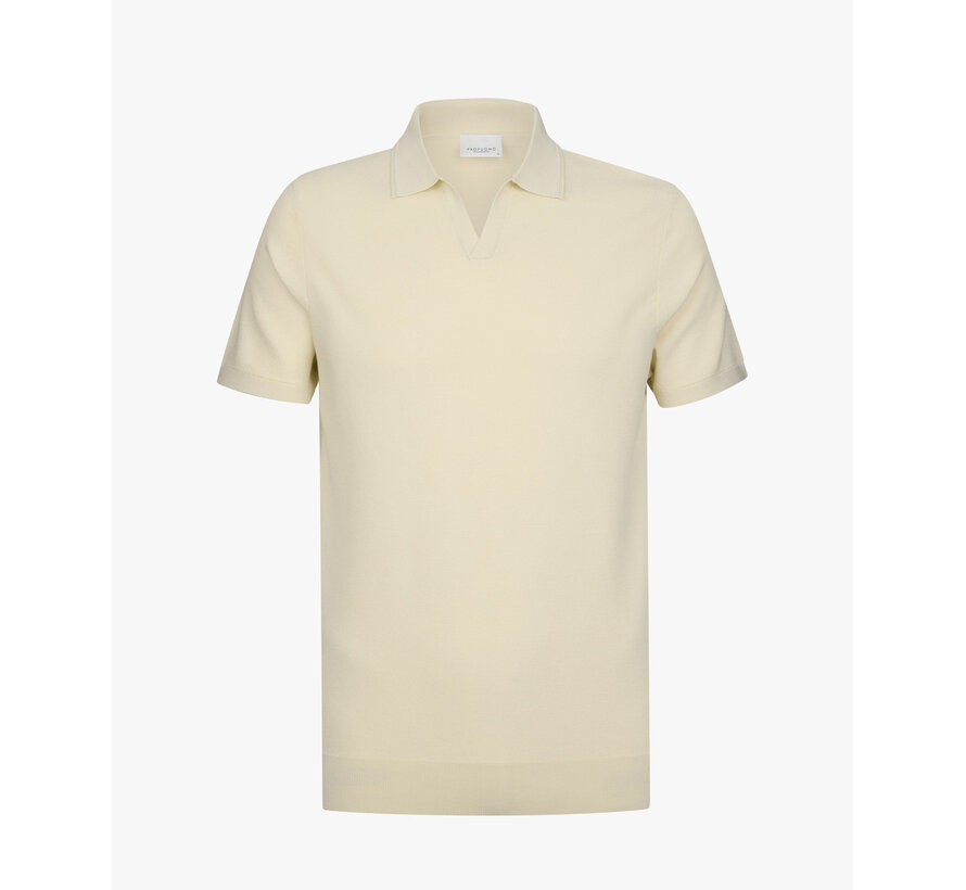 Profuomo Polo Luxury Basic Open Off White (PPXD10009B)