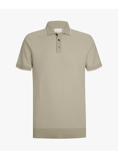 Profuomo Polo Katoen/Zijde Beige (PPXD10008B)