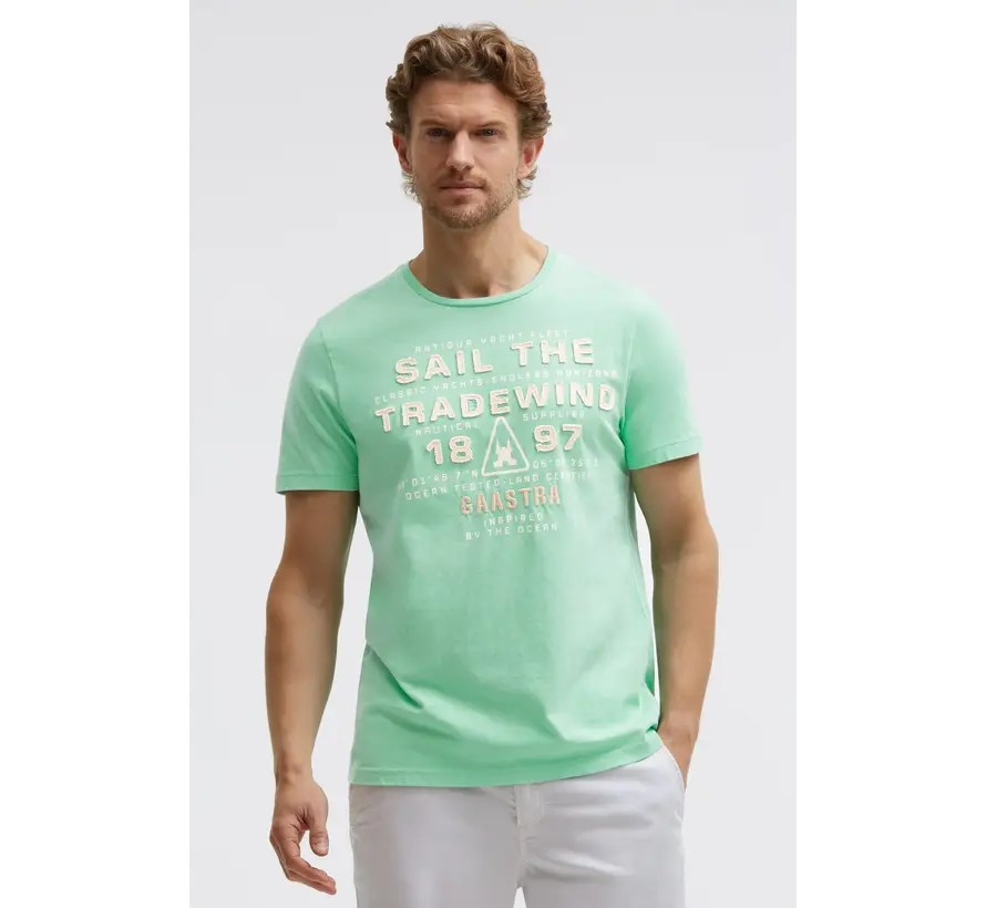 Gaastra T-shirt Classic Yacht Race Regular Fit Reef Green (GL2603-3302-32 - GRE0370)