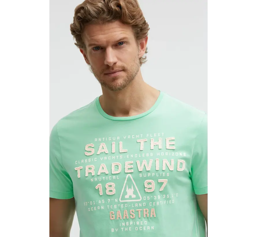 Gaastra T-shirt Classic Yacht Race Regular Fit Reef Green (GL2603-3302-32 - GRE0370)