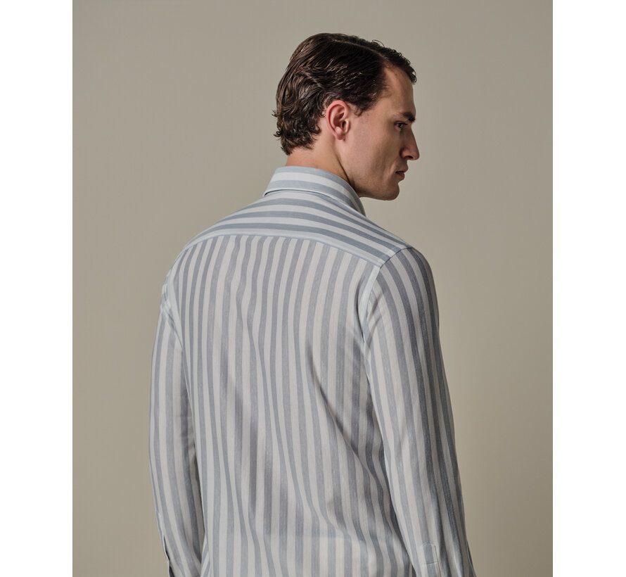 Overhemd Japanse Knitted Slim Fit Blue (PPXH10035B)