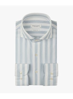 Profuomo Overhemd Japanse Knitted Slim Fit Blue (PPXH10035B)