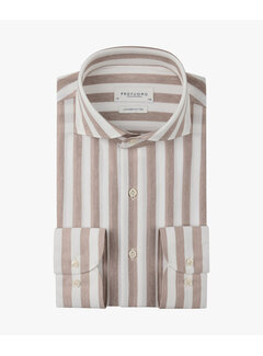 Profuomo Overhemd Japanse Knitted Slim Fit Clay (PPXH10035C)