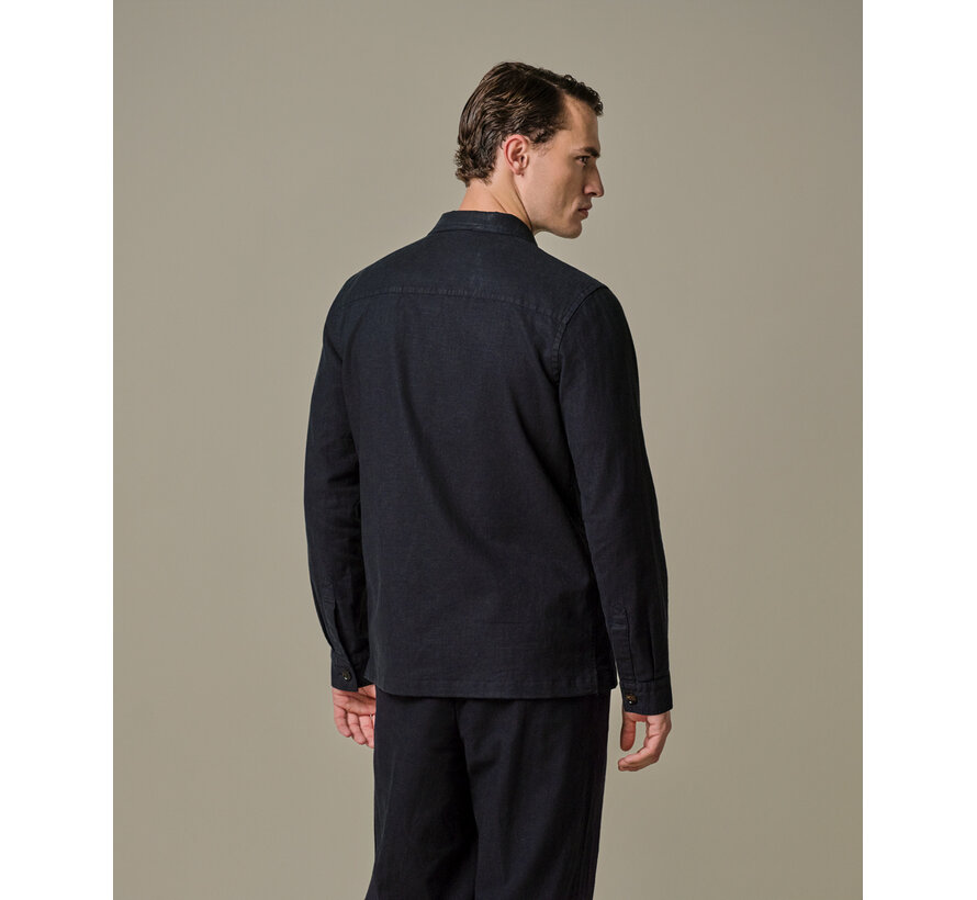 Overshirt Katoen/Linnen Navy (PPXF10016A)