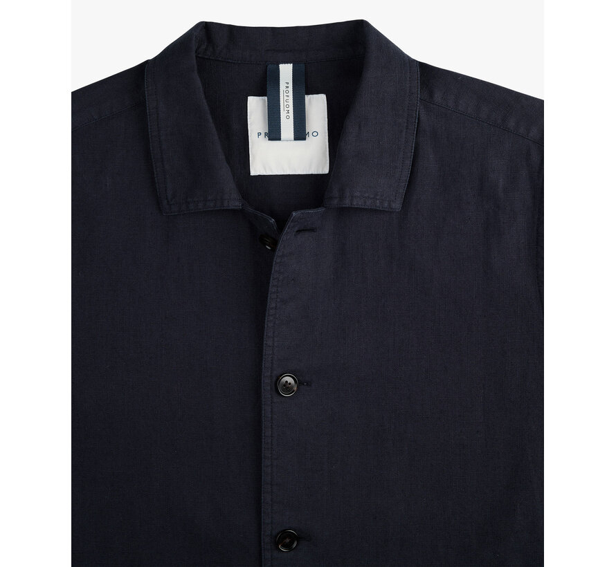 Overshirt Katoen/Linnen Navy (PPXF10016A)