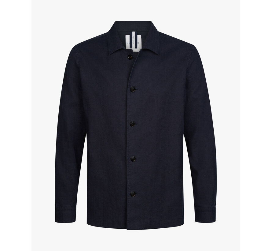 Overshirt Katoen/Linnen Navy (PPXF10016A)