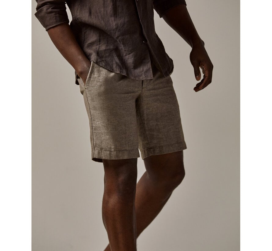 Short Sportcord Polyester/Linnen Brown (PPXQ10010A)