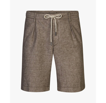 Profuomo Short Sportcord Polyester/Linnen Brown (PPXQ10010A)