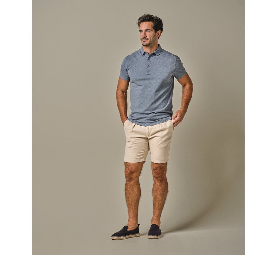 Short Sportcord Polyester/Linnen Dark Sand (PPXQ10010C)