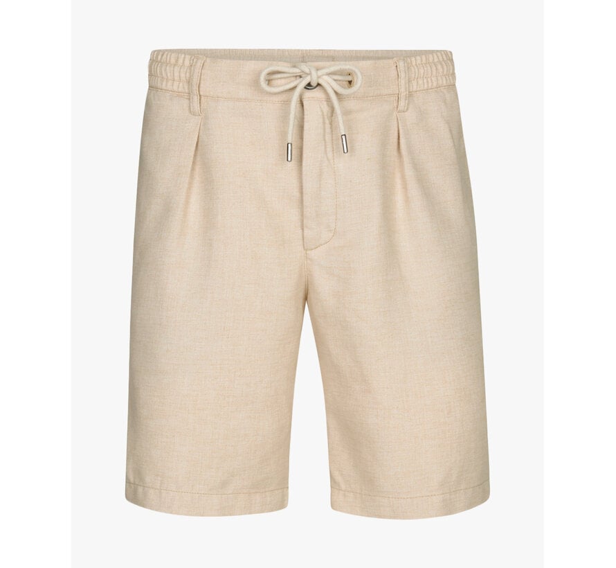 Short Sportcord Polyester/Linnen Dark Sand (PPXQ10010C)
