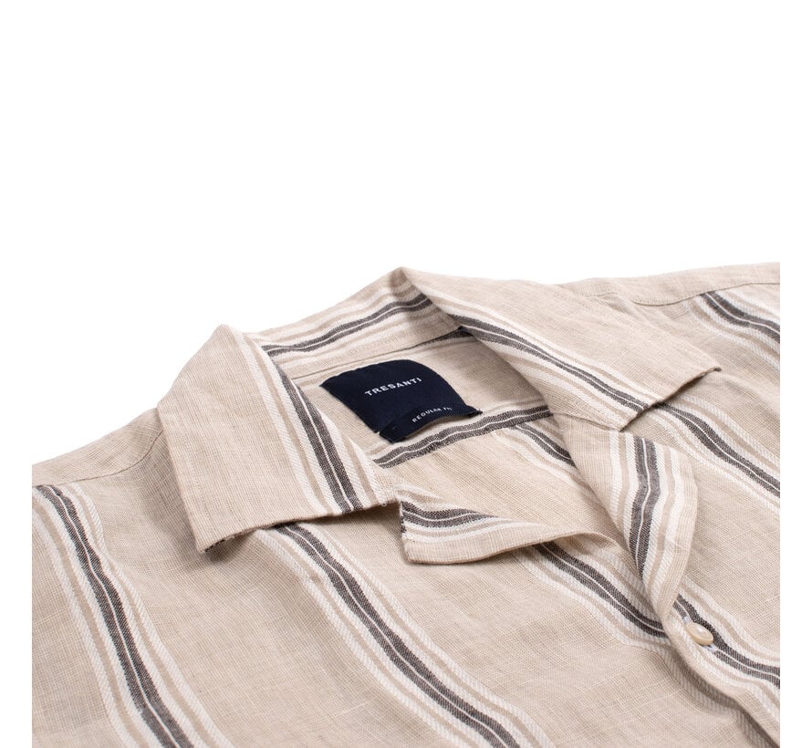 Korte Mouw Overhemd Gionvito Beige (TRSHKA463 - 101)
