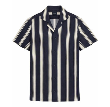 Tresanti Korte Mouw Overhemd Gionvito Navy (TRSHKA463 - 803)