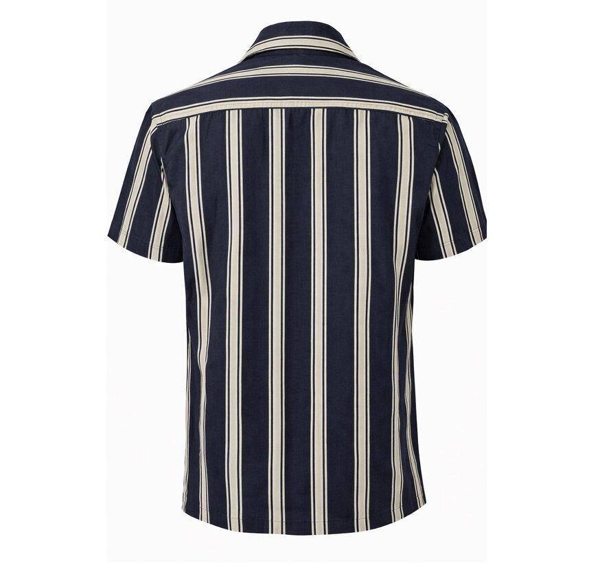 Korte Mouw Overhemd Gionvito Navy (TRSHKA463 - 803)