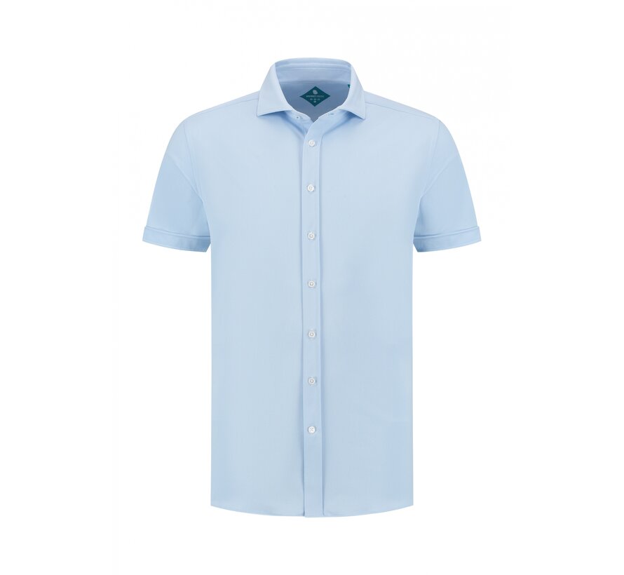Pique Performance Overhemd Korte Mouw Licht Blauw (7.41.029.780 - 017)