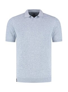Fellows United Fellows United Polo Structure Knit Twisted Yarn Blue (61.3680 - 116)
