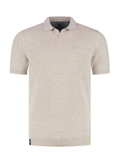 Fellows United Fellows United Polo Structure Knit Twisted Yarn Mid Brown (61.3680 - 145)