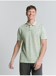 No Excess Polo Pique Allover Printed Green (27380304 - 050)