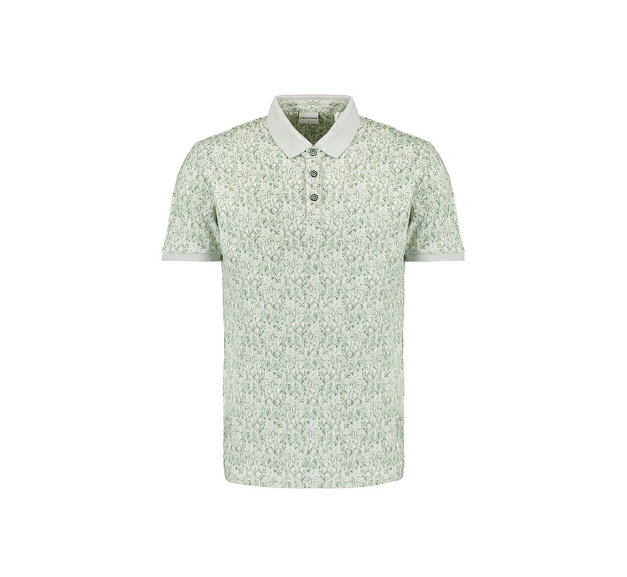 No Excess Polo Pique Allover Printed Green (27380304 - 050)