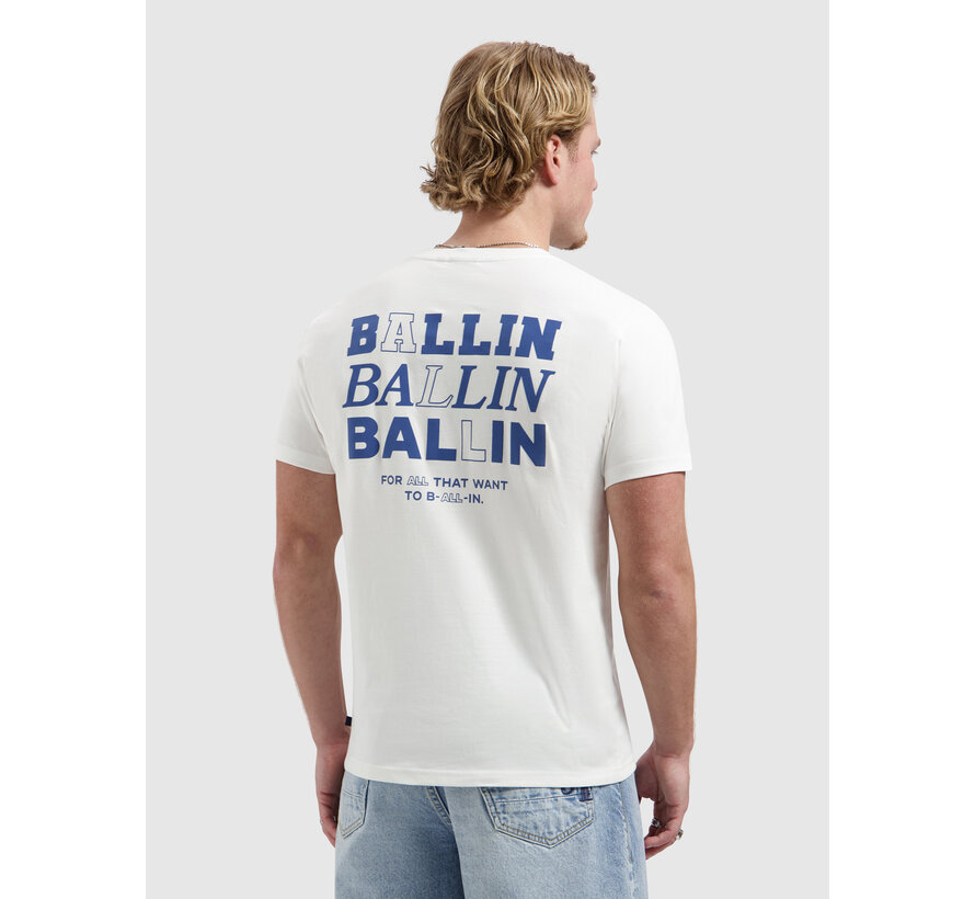 Ballin T-shirt Stacked Logo Off White (26019103 - 45)