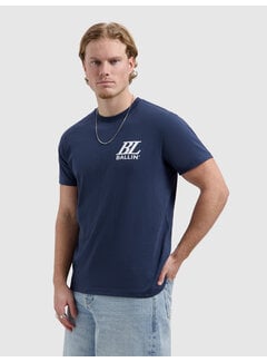 BALLIN' Ballin T-shirt Monogram Spray Logo Navy (26019105 - 07)