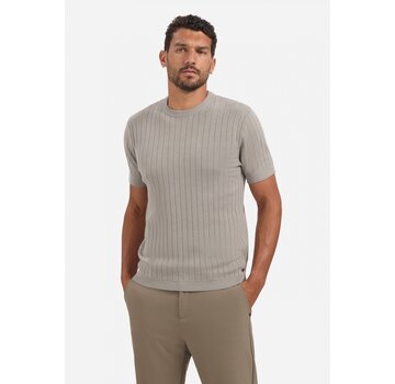 No Excess Pullover Short Sleeve Crewneck Solid Dropneedle Stripe Clay (29220740 - 018)
