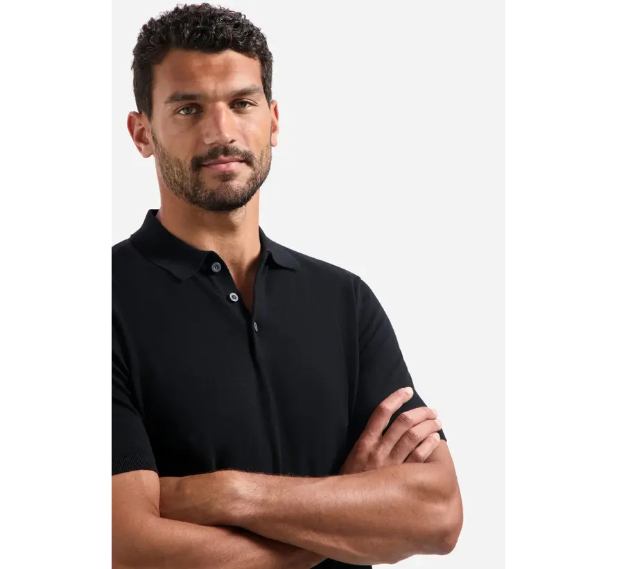 Polo Pullover Short Sleeve Polo Solid Black (29240754 - 020)