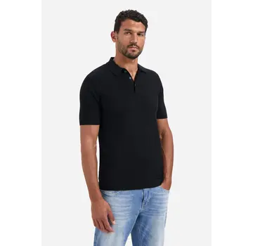 No Excess Polo Pullover Short Sleeve Polo Solid Black (29240754 - 020)