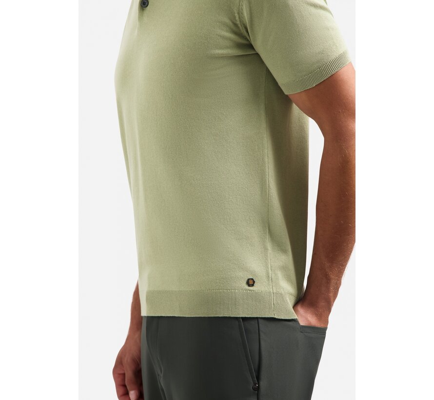 No Excess Polo Pullover Short Sleeve Polo Solid Light Moss (29240754 - 197)