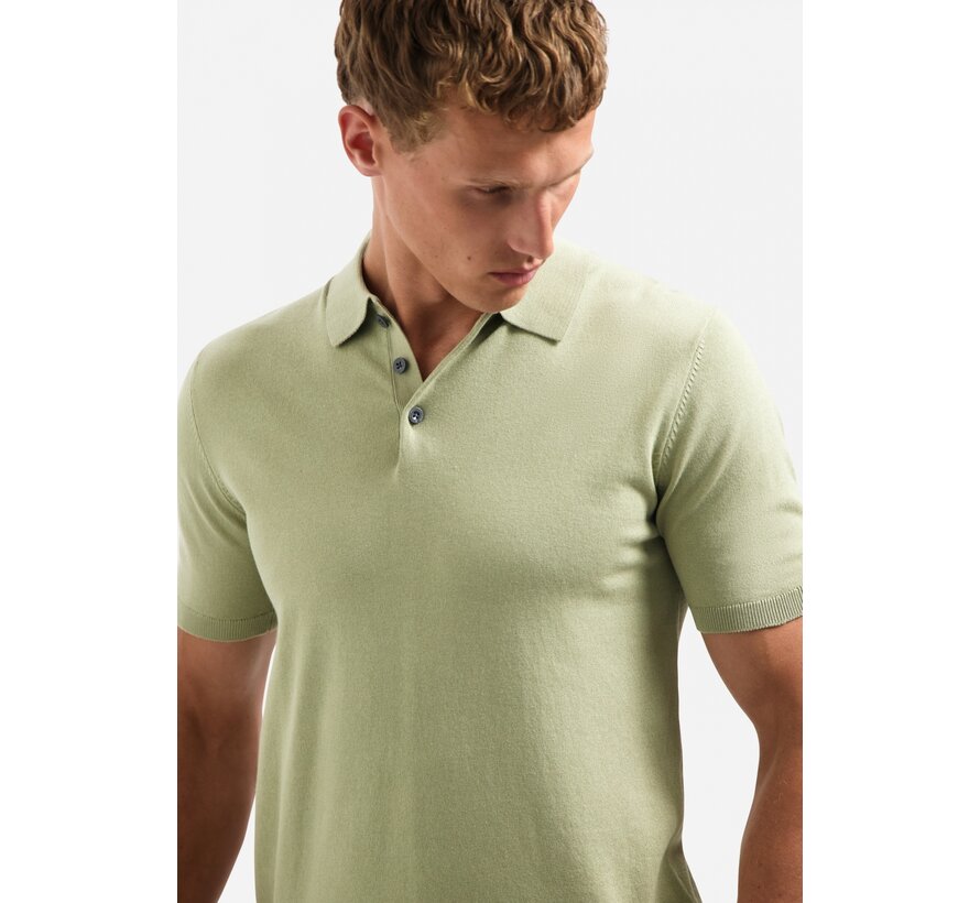 No Excess Polo Pullover Short Sleeve Polo Solid Light Moss (29240754 - 197)