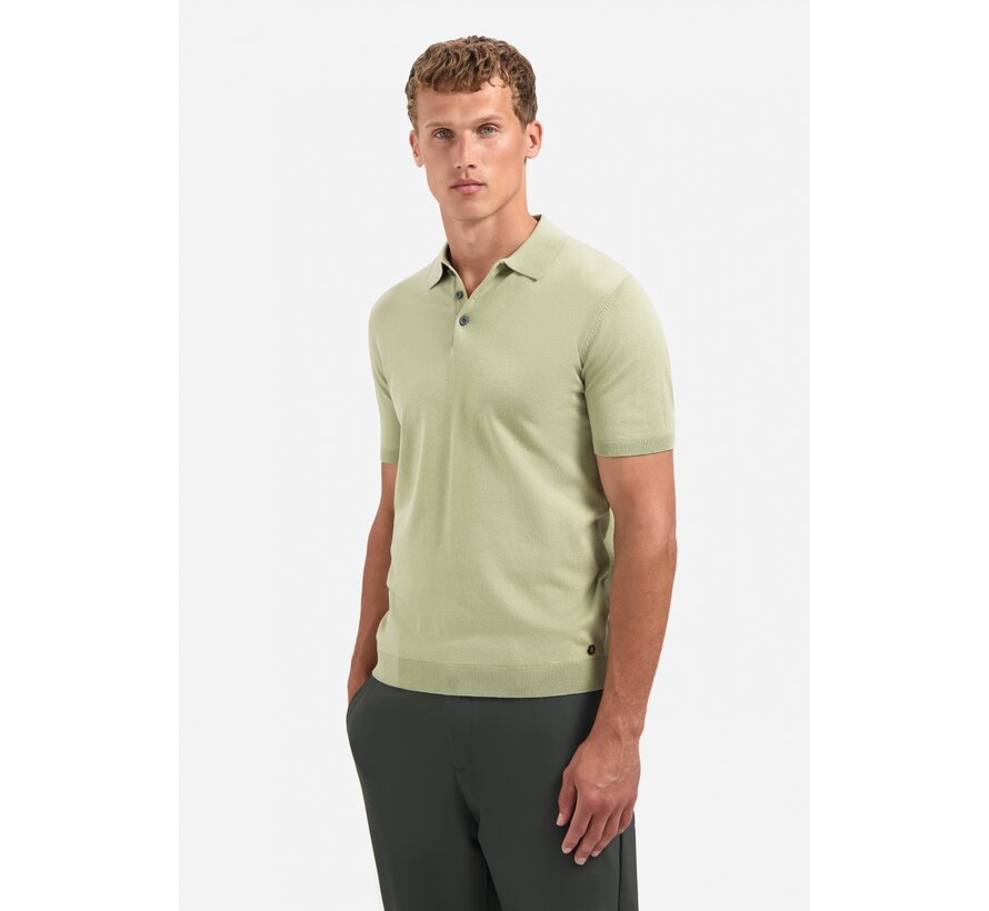 No Excess Polo Pullover Short Sleeve Polo Solid Light Moss (29240754 - 197)