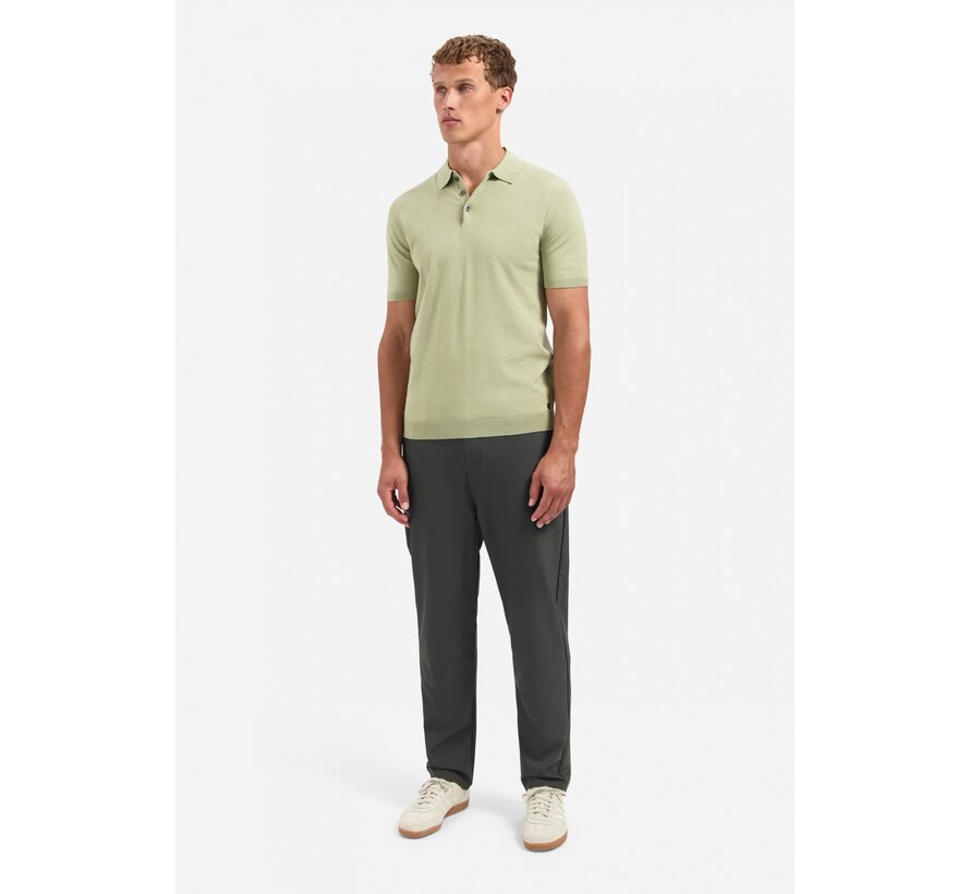 No Excess Polo Pullover Short Sleeve Polo Solid Light Moss (29240754 - 197)