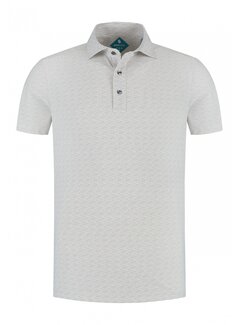 District Indigo Pique Performance Polo Streep Grijs (7.61.400.724 - 126)