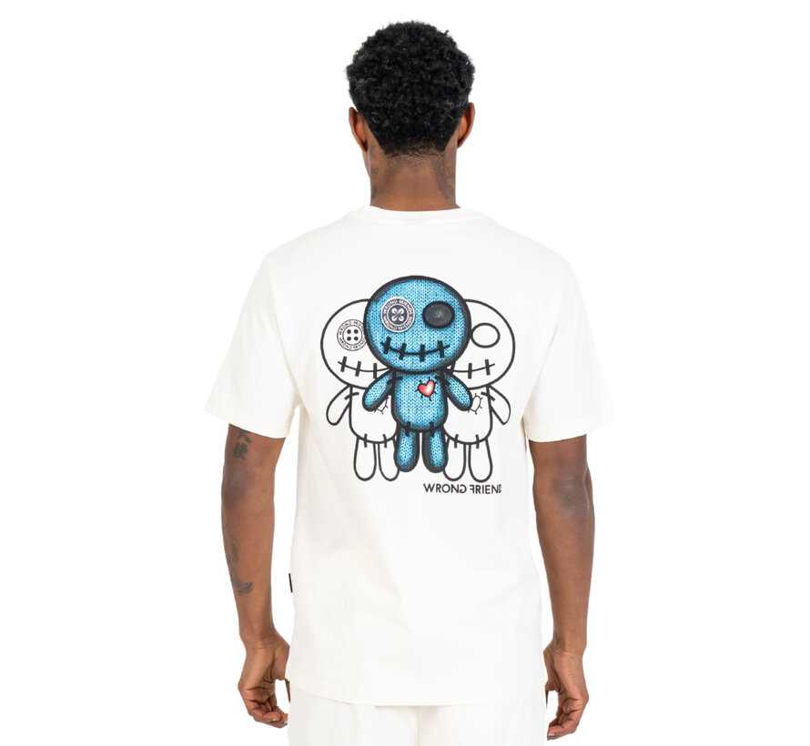 Wrong Friends T-shirt Maupin Coconut White (WF1071)