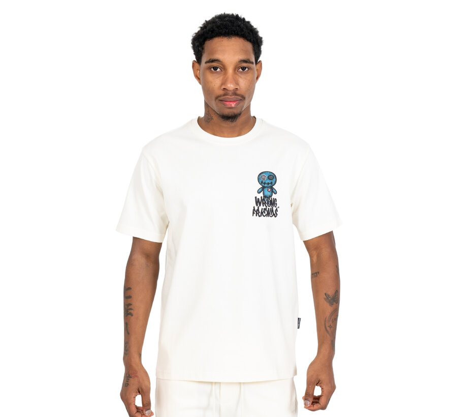 Wrong Friends T-shirt Maupin Coconut White (WF1071)