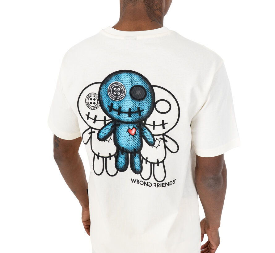 Wrong Friends T-shirt Maupin Coconut White (WF1071)