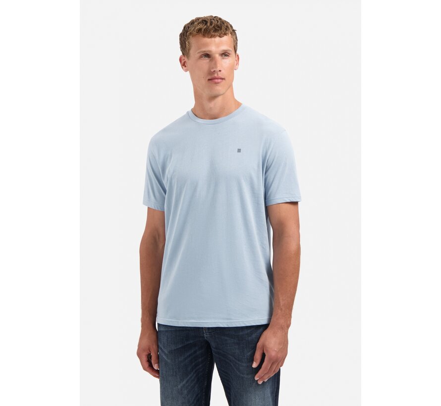 T-Shirt Crewneck Solid Basic Dusty Blue (29340701SN - 138)