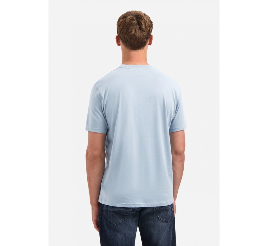 T-Shirt Crewneck Solid Basic Dusty Blue (29340701SN - 138)