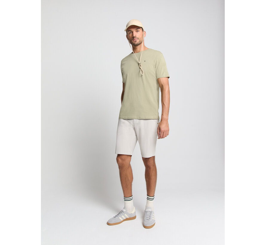 T-Shirt Crewneck Solid Basic Light Moss (29340701SN - 197)