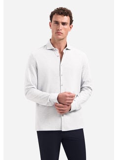 No Excess Shirt Jersey Melange Stretch Grey (27410180 - 102)