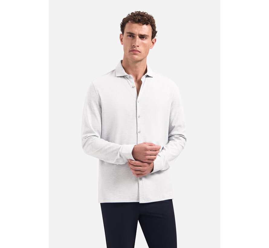 Shirt Jersey Melange Stretch Grey (27410180 - 102)