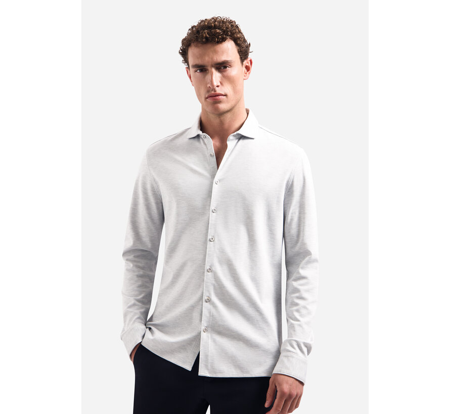 Shirt Jersey Melange Stretch Grey (27410180 - 102)