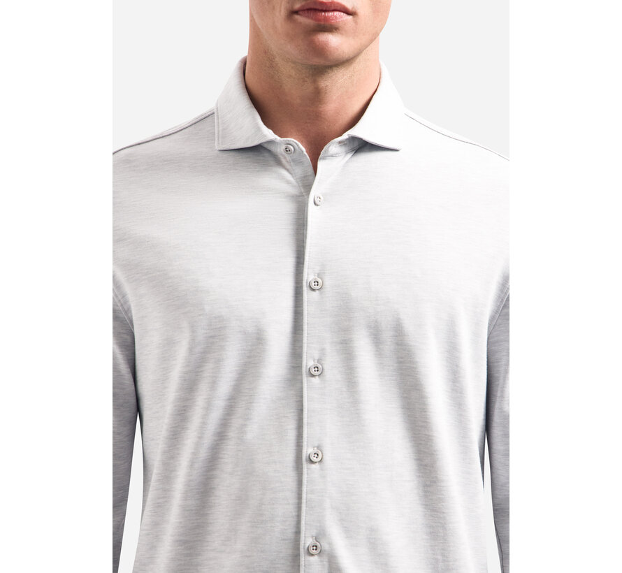 Shirt Jersey Melange Stretch Grey (27410180 - 102)