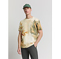 No Excess T-Shirt T-Shirt Crewneck Allover Printed Slub Garment Dyed Sand (28350416 - 015)