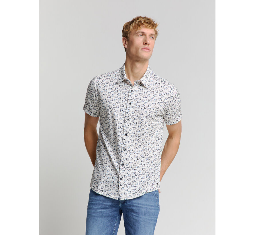 No Excess Shirt Short Sleeve Jersey Allover Printed Offwhite (28440414 - 011)